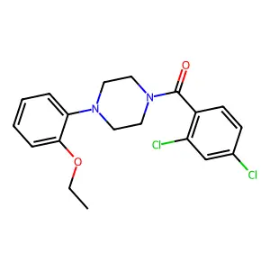 (2,4-Dichlorophenyl)-[4-(2-ethoxyphenyl)piperazin-1-yl]methanone structure