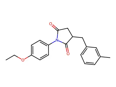 1-(4-Ethoxyphenyl)-3-[(3-methylphenyl)methyl]pyrrolidine-2,5-dione structure