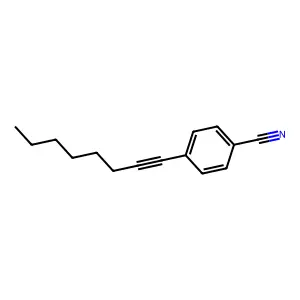 4-Oct-1-ynylbenzonitrile structure