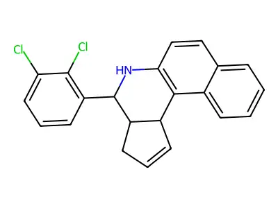 4-(2,3-dichlorophenyl)-3a,4,5,11c-tetrahydro-3H-benzo[f]cyclopenta[c]quinoline structure