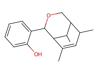 2-(6,8,9-Trimethyl-3-oxabicyclo[3.3.1]non-7-en-2-yl)phenol structure