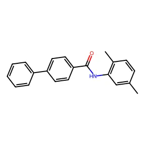N-(2,5-dimethylphenyl)-4-biphenylcarboxamide structure
