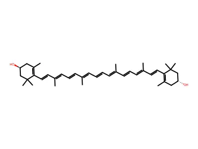 (3R,3'S-Meso)-zeaxanthin structure