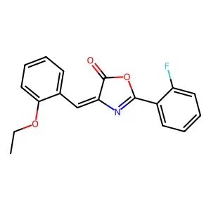 (4Z)-4-[(2-ethoxyphenyl)methylidene]-2-(2-fluorophenyl)-1,3-oxazol-5-one structure