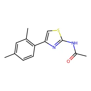 N-[4-(2,4-dimethylphenyl)-1,3-thiazol-2-yl]acetamide structure