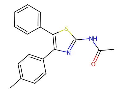 N-[4-(4-methylphenyl)-5-phenyl-1,3-thiazol-2-yl]acetamide structure