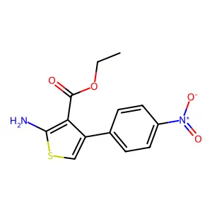 Ethyl 2-amino-4-(4-nitrophenyl)thiophene-3-carboxylate structure