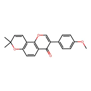 Calopogoniumisoflavone A structure