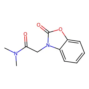 N,N-dimethyl-2-(2-oxo-2,3-dihydro-1,3-benzoxazol-3-yl)acetamide structure