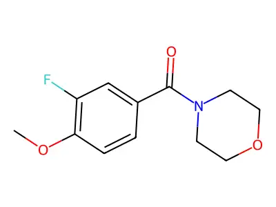 (3-Fluoro-4-methoxyphenyl)(morpholin-4-yl)methanone structure