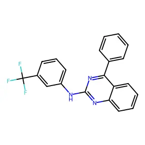 4-phenyl-N-[3-(trifluoromethyl)phenyl]quinazolin-2-amine structure