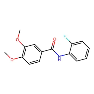N-(2-fluorophenyl)-3,4-dimethoxybenzamide structure
