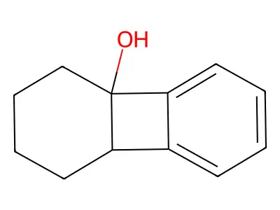 1,3,4,8b-Tetrahydrobiphenylen-4a(2H)-ol structure