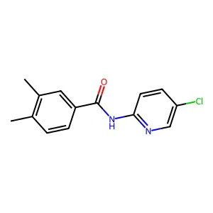 N-(5-氯吡啶-2-基)-3,4-二甲基苯甲酰胺 structure