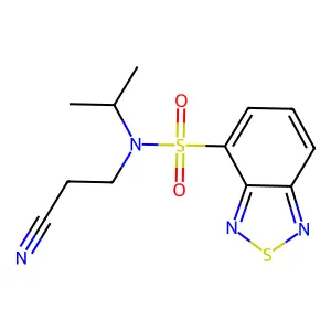 N-(2-cyanoethyl)-N-isopropylbenzo[c][1,2,5]thiadiazole-4-sulfonamide structure