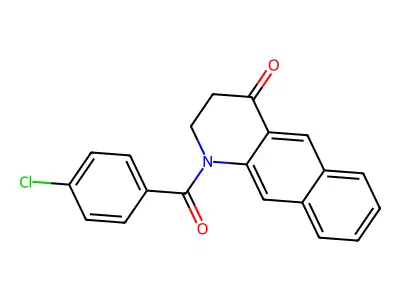 1-(4-Chlorobenzoyl)-2,3-dihydrobenzo[g]quinolin-4-one structure