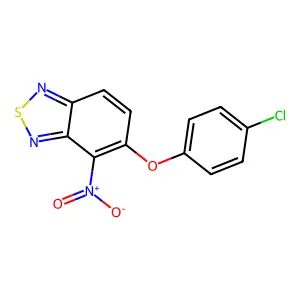 5-(4-Chlorophenoxy)-4-nitro-2,1,3-benzothiadiazole structure