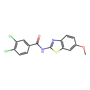 3,4-dichloro-N-(6-methoxy-1,3-benzothiazol-2-yl)benzamide structure