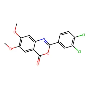 2-(3,4-dichlorophenyl)-6,7-dimethoxy-4H-3,1-benzoxazin-4-one structure