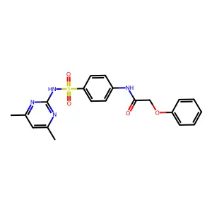 N-{4-[(4,6-dimethylpyrimidin-2-yl)sulfamoyl]phenyl}-2-phenoxyacetamide structure