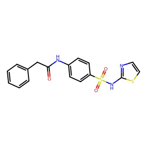 2-phenyl-N-[4-(1,3-thiazol-2-ylsulfamoyl)phenyl]acetamide structure