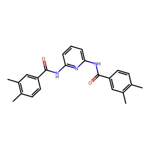 N-[6-[(3,4-dimethylbenzoyl)amino]pyridin-2-yl]-3,4-dimethylbenzamide structure