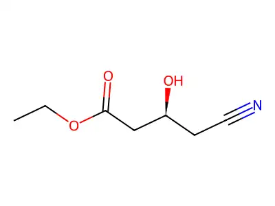 Ethyl 4-cyano-3-hydroxybutanoate structure