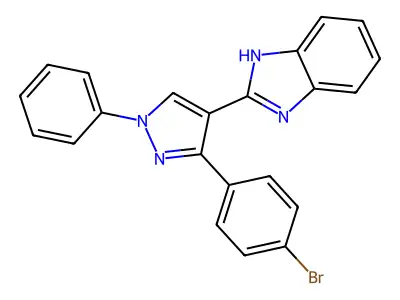 2-[3-(4-bromophenyl)-1-phenyl-1H-pyrazol-4-yl]-1H-benzimidazole structure