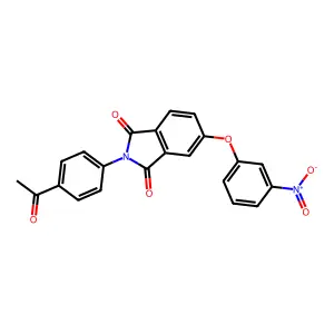 2-(4-Acetylphenyl)-5-(3-nitrophenoxy)isoindole-1,3-dione structure