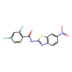 2,4-Dichloro-N-(6-nitro-1,3-benzothiazol-2-yl)benzamide structure