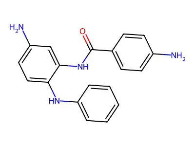 4-amino-N-(5-amino-2-anilinophenyl)benzamide structure