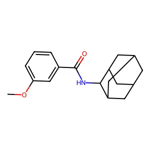 N-(2-adamantyl)-3-methoxybenzamide structure