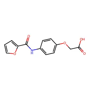 [4-(2-Furoylamino)phenoxy]acetic acid structure