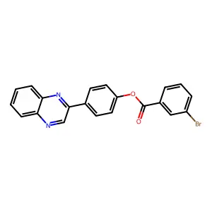 (4-Quinoxalin-2-ylphenyl) 3-bromobenzoate structure