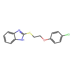 2-{[2-(4-Chlorophenoxy)ethyl]thio}-1H-benzimidazole structure