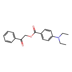 2-Oxo-2-phenylethyl 4-(diethylamino)benzoate structure