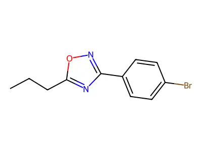 3-(4-Bromophenyl)-5-propyl-1,2,4-oxadiazole structure