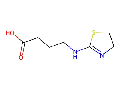 4-((4,5-Dihydrothiazol-2-yl)amino)butanoic acid structure