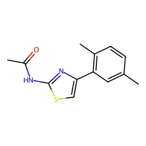 N-[4-(2,5-dimethylphenyl)-1,3-thiazol-2-yl]acetamide structure