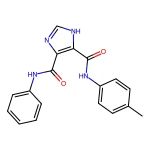N4-phenyl-N5-(p-tolyl)-1H-imidazole-4,5-dicarboxamide structure