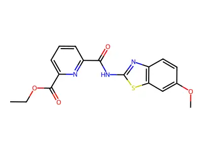 Ethyl 6-[(6-methoxy-1,3-benzothiazol-2-yl)carbamoyl]pyridine-2-carboxylate structure