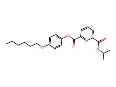 2-(4-(Hexyloxy)phenyl) 6-isopropyl pyridine-2,6-dicarboxylate structure