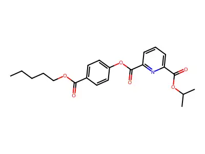 2-Isopropyl 6-(4-((pentyloxy)carbonyl)phenyl) pyridine-2,6-dicarboxylate structure