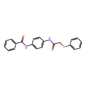 N-[4-[(2-phenoxyacetyl)amino]phenyl]benzamide structure