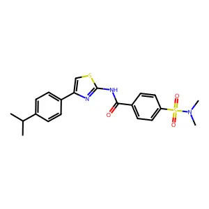 4-(N,N-dimethylsulfamoyl)-N-(4-(4-isopropylphenyl)thiazol-2-yl)benzamide structure