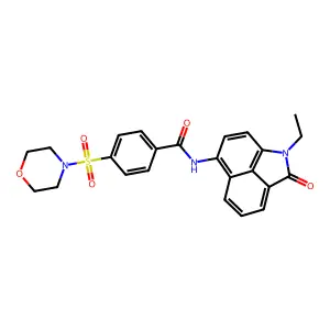 N-(1-ethyl-2-oxo-1,2-dihydrobenzo[cd]indol-6-yl)-4-(morpholinosulfonyl)benzamide structure