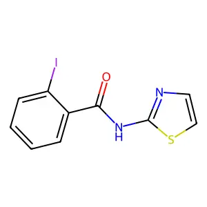 2-碘-N-(1,3-噻唑-2-基)苯甲酰胺 structure