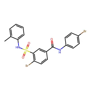 4-bromo-N-(4-bromophenyl)-3-[(2-methylphenyl)sulfamoyl]benzamide structure