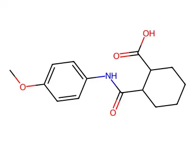 2-[(4-Methoxyphenyl)carbamoyl]cyclohexane-1-carboxylic acid structure