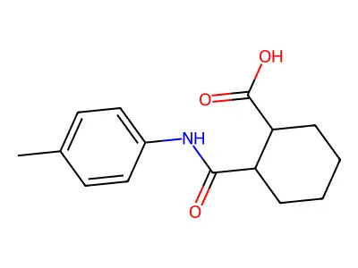 2-[(4-methylphenyl)carbamoyl]cyclohexane-1-carboxylic Acid structure
